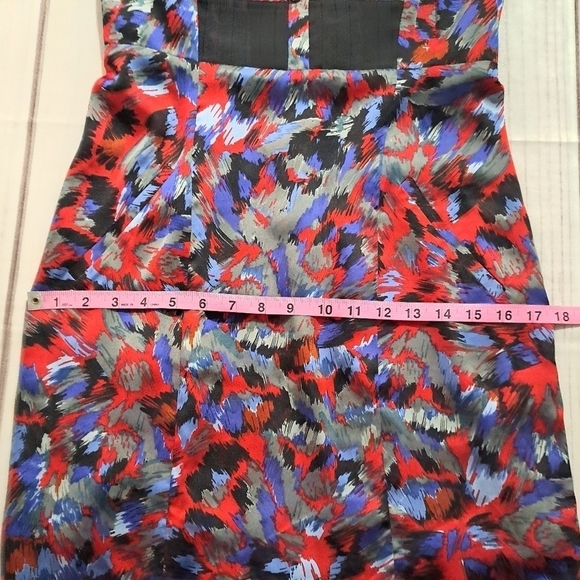 BCBG Strapless Party Dress Cocktail Multicolor Size 6 Formal Wedding Sweetheart - Picture 8 of 14